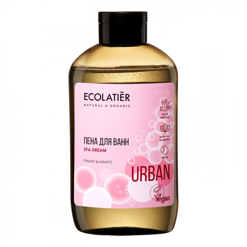 Пена для ванн Гранат и манго ECOLATIER URBAN 600 мл