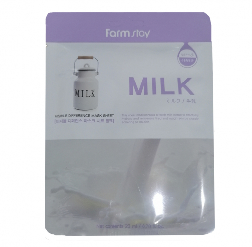 Тканевая маска для лица с молочными протеинами FARMSTAY, 23 мл