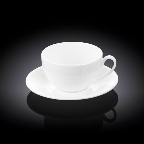  Чашка чайная и блюдце OLIVIA 250 мл WILMAX фарфор 