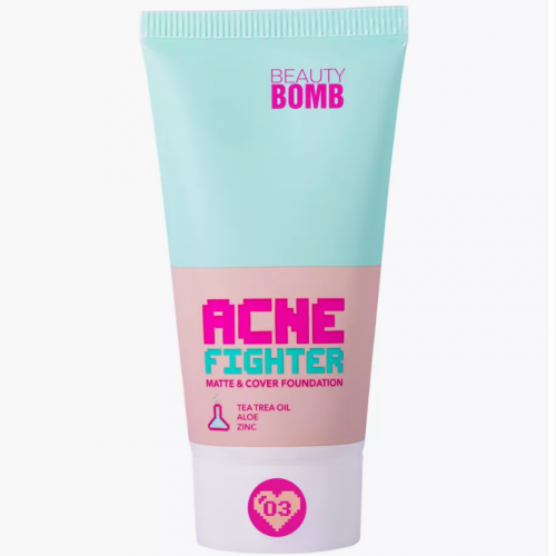 Тональный крем Matte & cover foundation ACNE FIGHTER Beauty Bomb
