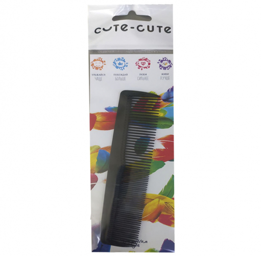 Гребень компактный комбинированный пластик CUTE-CUTE 020032