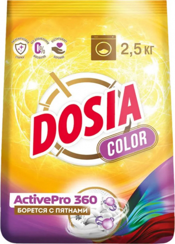  Стиральный порошок DOSIA   Color для цветных тканей 2500г.