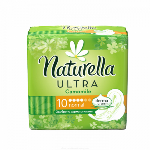 NATURELLA Ultra Женские гигиенические прокладки с крылышками Camomile Normal Single 10шт