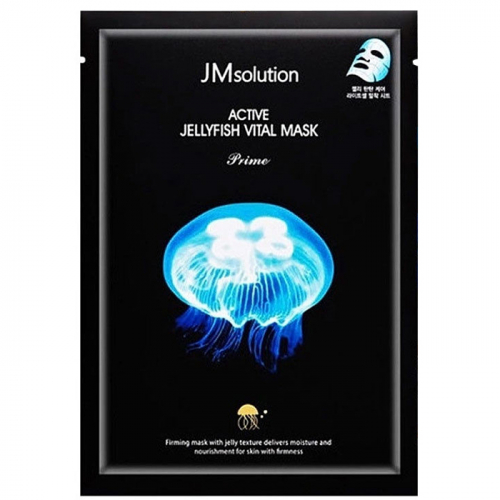 Тканевая маска ультратонкая с экстрактом медузы, ACTIVE JELLYFISH VITAL MASK Prime, JMSOLUTION, 33 мл