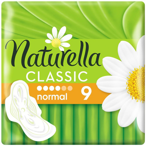 Прокладки гигиенические Classic Camomile Normal, NATURELLA, 9 шт