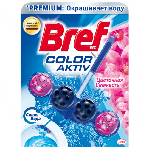 Чистящее средство для унитаза BREF КОЛОР АКТИВ Цветочная свежесть 50 г